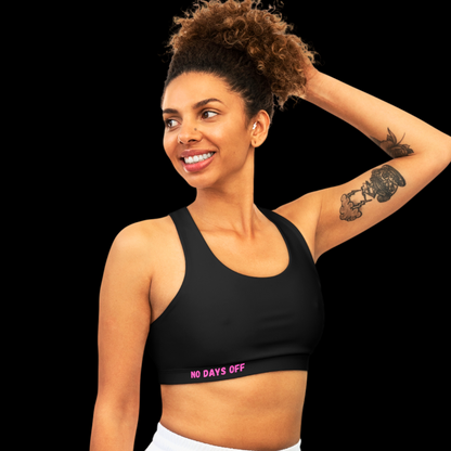 WOMEN'S "NO DAYS OFF" SPORTS BRA